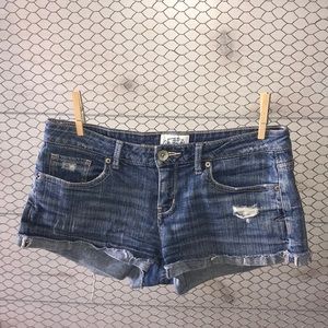 Aeropostale distressed jean shorts